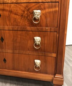 Biedermeier Secretary Desk- three-detail of the brass fittings - Styylish