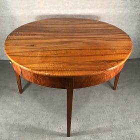 Demi-Lune Walnut Table, South Germany 1820