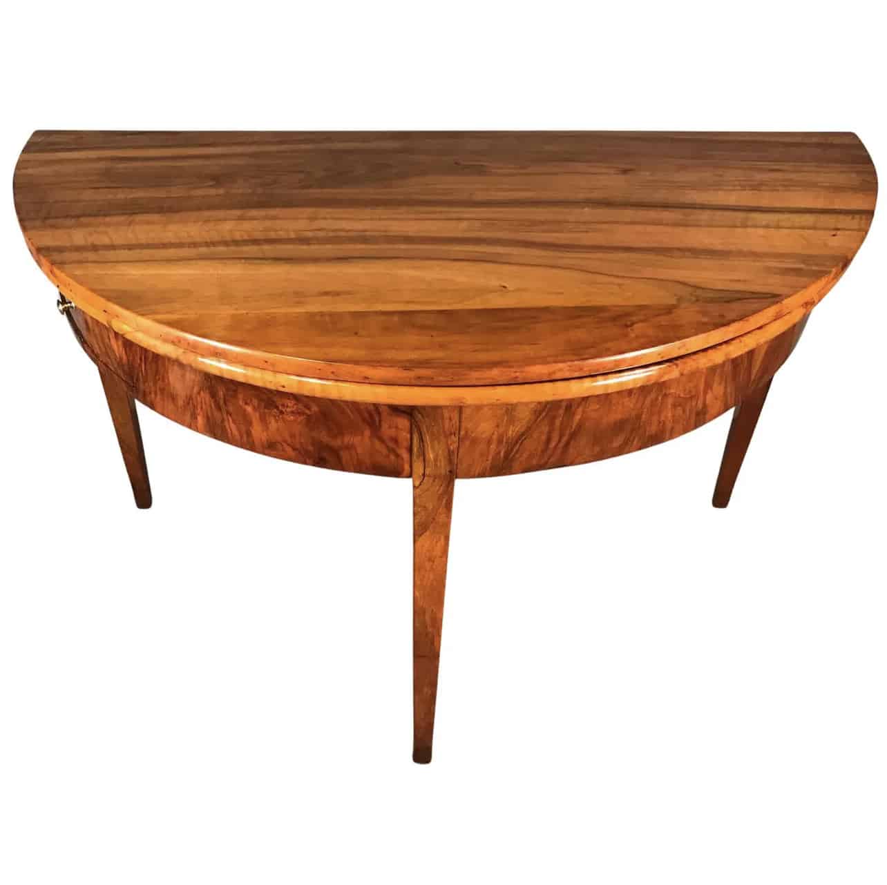 Demilune walnut table-Styylish