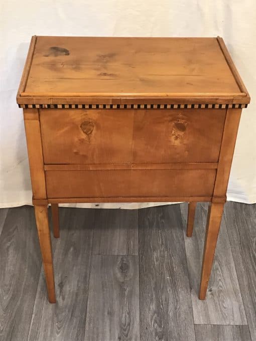 Biedermeier cherry Nightstand- backview- Styylish