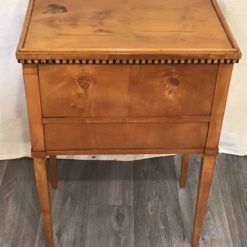 Biedermeier cherry Nightstand- backview- Styylish