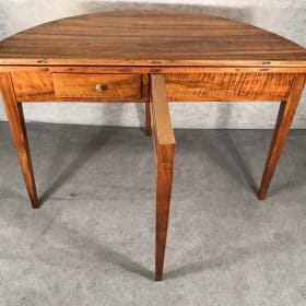 Demi-Lune Walnut Table, South Germany 1820