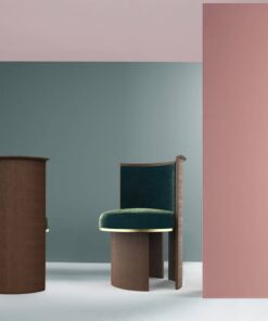 Arco chair- green velvet back & front- Styylish