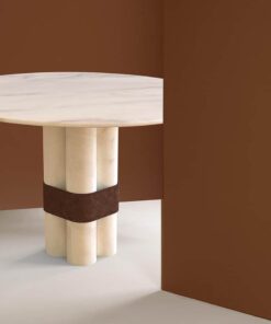 Marble dining table- view in a room- Styylish