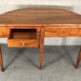 Demi-Lune Walnut Table, South Germany 1820