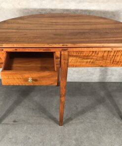 Demi-lune walnut table- back view- Styylish