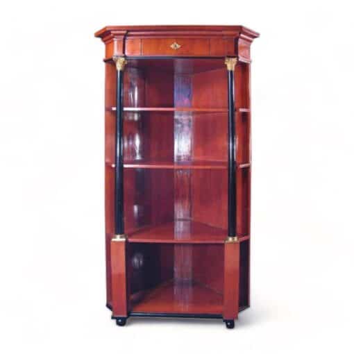 Corner Cabinet- Empire Style in mahogany veneer- styylish