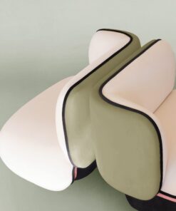 Elefante armchair-dolly wool&green velvet- Styylish