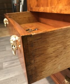 Biedermeier Secretary Desk- side view of the inside of a drawer- Styylish