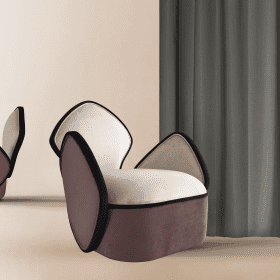 Orca armchair, Design by Sergio Prieto, Portugal, Hand Made