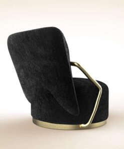 Rohe armchair in dolly wood- back view- Styylish