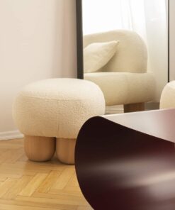 Steel coffee table with a pouff- Styylish