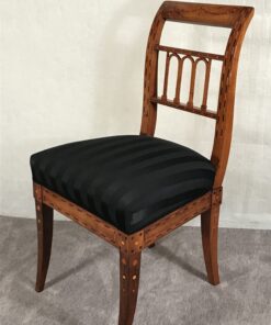 Pair of Neoclassical Chairs- three-quarter view- Styylish