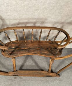 Antique sled- side view of the sled with seat- Styylish
