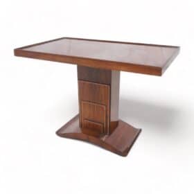 Art Deco Pedestal Table, Rose wood, USA 1920-30