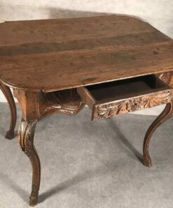 Baroque Table- top view with open drawer- Styylish