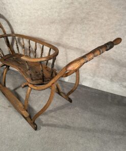 Antique sled- view of the sled with handle- Styylish