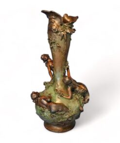 Ignaz Mansch Art Nouveau Bronze Vase- 20th century- styylish
