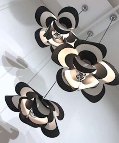 Black and White Pendant Light view from below- Styylish