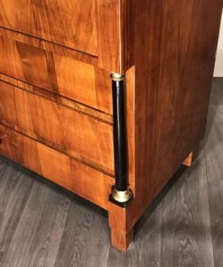 Biedermeier Walnut Chest of Drawers- view of the right corner of the dresser- Styylish