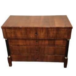 Biedermeier Walnut Chest of Drawers- front view- Styylish