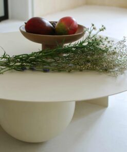 Modern Wooden Coffee Table, Fuku with flowers - Styylish