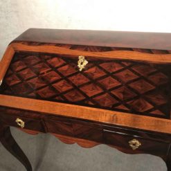 Louis XV Secretary Desk- detail view of the marquetry- Styylish