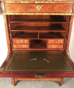 French Antique Secretary Desk- detail of the open writing flap- Styylish