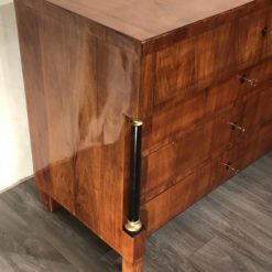 Biedermeier Walnut Chest of Drawers- view of one corner of the dresser- Styylish