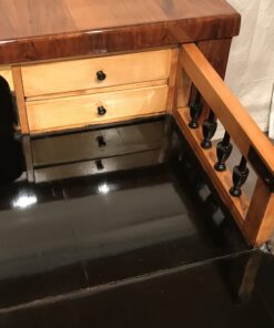 Biedermeier Walnut Chest of Drawers- detail of the writing top- Styylish