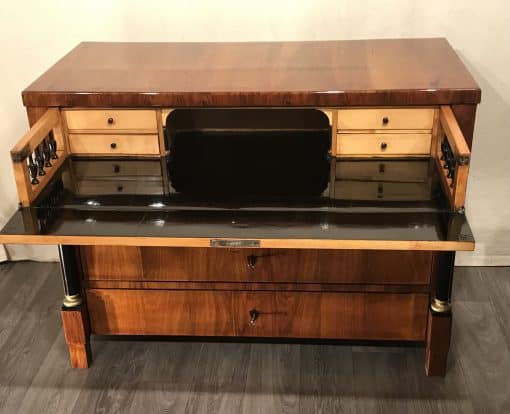 Biedermeier Walnut Chest of Drawers- view of the writing top- Styylish