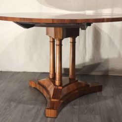 Biedermeier walnut dining table- view of the base- Styylish