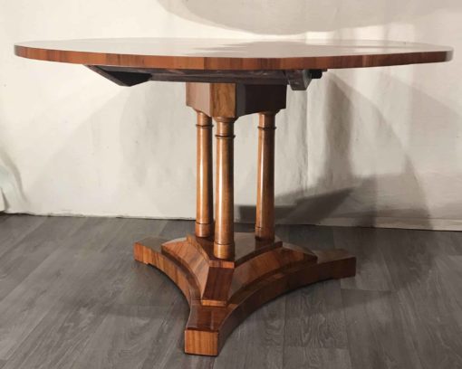 Biedermeier walnut dining table- view of the base- Styylish