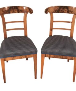 Pair of walnut Biedermeier Chairs- Styylish