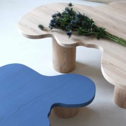 Modern Coffee Table LOU raw and blue- Styylish