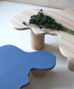 Modern Coffee Table LOU raw and blue- Styylish
