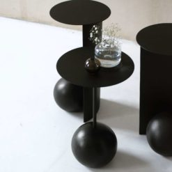 Modern Pedestal Side Table, Sion, composition - Styylish