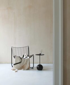 Modern Side Table, Un Su black with an armchair- Styylish