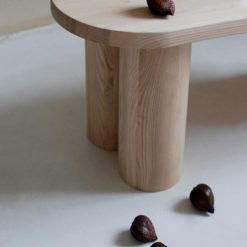 Modern Wooden Bench, Less, natural leg detaio- Styylish