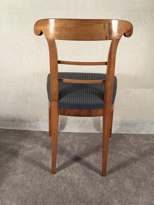 Pair of walnut Biedermeier Chairs- view of one chair from the back- Styylish