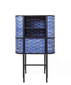 Custom Made Bar Cabinet in blue- Styylish