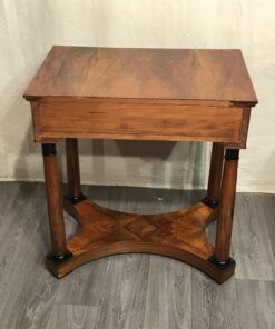 Biedermeier walnut console table- back view- Styylish