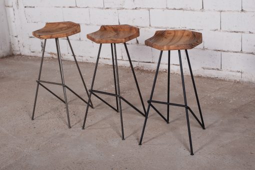 Bar Stool "Hex", Custom Made- set of three- Styylish