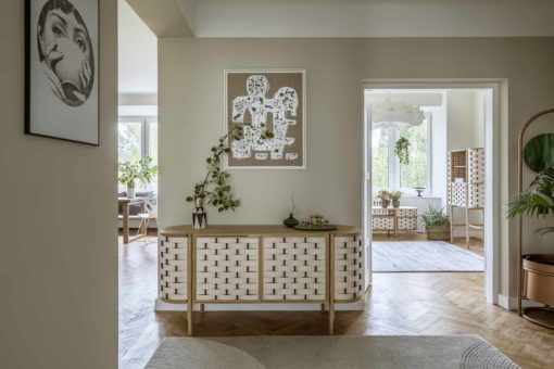 Modern Credenza in the entryway- Styylish