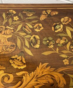 Dutch Marquetry Card Table- view of the top marquetry, right part- Styylish