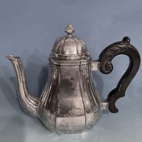 Silver Coffee and Tea Set, Belgium 19th century, Antique