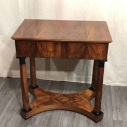 Biedermeier walnut console table- front view- Styylish