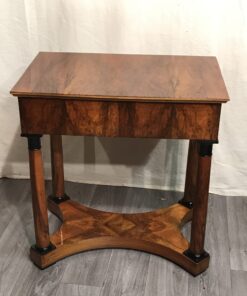 Biedermeier walnut console table- front view- Styylish
