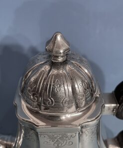 Silver coffee and tea set- lid of the tea pot- Styylish