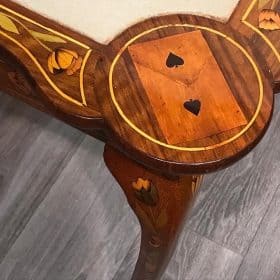 Dutch Marquetry Card Table, 18th century